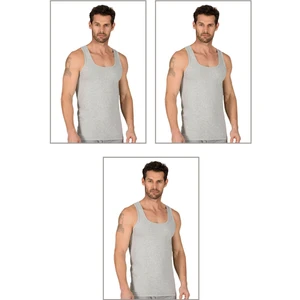 3'lü Paket Erkek %100 Pamuklu Süprem Esnek Rahat Kalın Askılı Örme Atlet