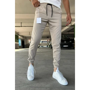 Wendy Dar Kalıp Paçası ve Beli  Lastikli Erkek Jogger Pantolon