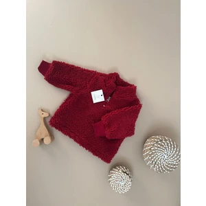Fluffy Fermuarlı Bebek Çocuk Peluş Sweatshirt