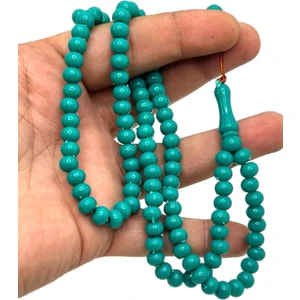 Han Ticarethane Yassı Küre Kesim Turkuaz 99 Lu Tesbih