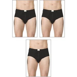 3'lü Paket Erkek Pamuklu Penye Süprem Esnek Rahat Slip Külot Büyük Bedenli