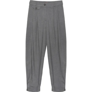 Pile Detaylı Jogger Pantolon Koyu Gri