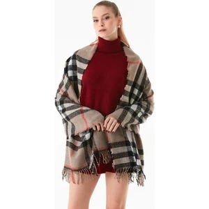 Ekose Desenli Yumuşak Dokulu Şal