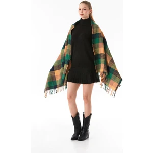 Ekose Desenli Yumuşak Dokulu Şal