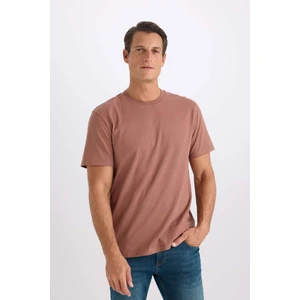 %100 Pamuk New Regular Fit Bisiklet Yaka Basic Düz Kısa Kollu Tişört V7699AZ25SP
