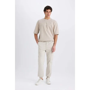 Regular Gabardin Jogger Pantolon Kargo Cepli Beli Paçası Lastikli C9163AX25SP