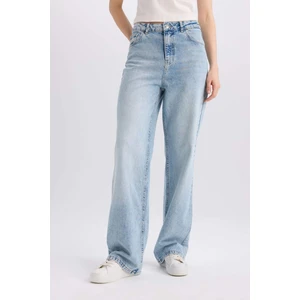 90's Wide Leg Yüksek Bel Uzun Jean Yıkamalı Pantolon E4269AX25SP
