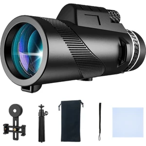 Güçlü 80X100 Hd Monoküler 50000M Teleskop Uzun Menzilli Zoom Tripod Telefon Klipsi Açık Hava Avcılık Kamp Turizmi Için (Yurt Dışından)