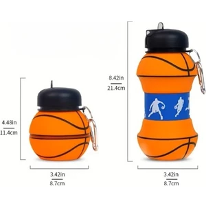 Yeni Estevia Dp Basketbol Topu Tasarımlı Akordiyon Su Şişesi Company