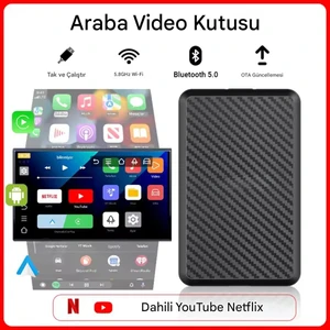 Akıllı Video Oynatma Kutusu Android 14.0 Kablosuz Carplay & Android Auto Youtube Netflix Ai Box Google Playstore