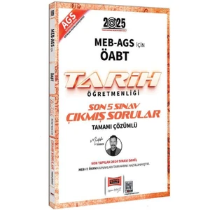 Yargı Yayınevi   2025 Meb Ags Öabt Tarih Öğretmenliği Son 5 Sınav Çıkmış Sorular