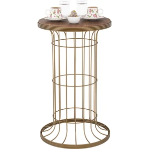 Cemre Sehpa Eskitme Ahşap Ceviz