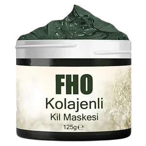 FHO Freshen Hair Kolajenli Kil Maskesi Siyah Nokta Karşıtı Gözenek Temizleyici 125 gr Tüm Cilt Tipleri İçin