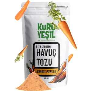 Kuru Yeşil - Havuç Tozu - Vegetables Powders - Toz Sebzeler - Carrot Powder  - Yerli Havuç 100 gr
