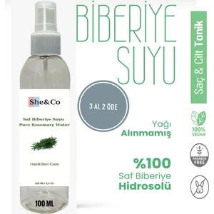 Doğal Biberiye Suyu, Canlandırıcı, Saç Toniği 100 ml