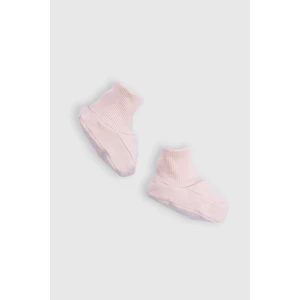 Organik Pamuk Yenidoğan Pembe Patik