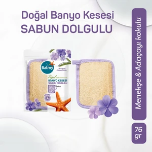 Doğal Sabun Dolgulu Banyo Kesesi
