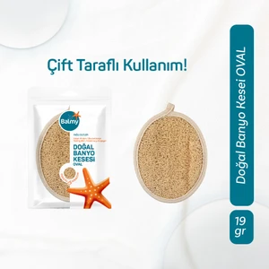 Doğal Kabak  Banyo Kesesi Oval