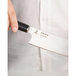 Eğri Santoku Ahşap Saplı Şef Bıçağı - 18cm Paslanmaz Çelik