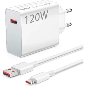 120W Android Redmi Uyumlu Type-C Süper Hızlı Şarj Aleti Cihazı Seti 120 Watt