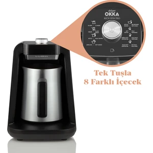 OK0020 - Okka Rich Spin Pro Türk Kahvesi Makinesi - Krom
