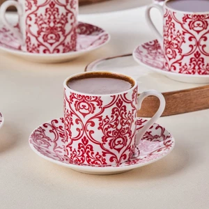 Red Velvet 6 Kişilik Kahve Fincanı 90 ml