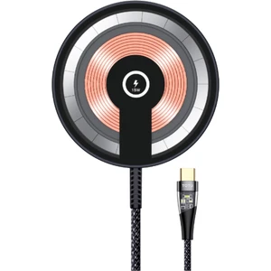 CACW-063 Super Fast Magsafe Özelikli 15 W Araç Içi Kablosuz Telefon Tutucu