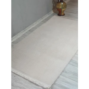 Plus Kaymaz Tabanlı Kabartmalı Saçaklı Salon Koridor Mutfak Halısı