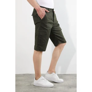 Serseri Jeans Erkek Kargo Yandan Cepli Esnek Kumaş Slim Fit Kapri Şort