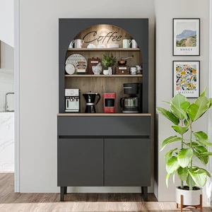 Venedik Kahve Köşesi, Çok Amaçlı Dolap, 2 Kapaklı 1 Çekmeceli Kiler Dolabı, Mutfak Dolabı