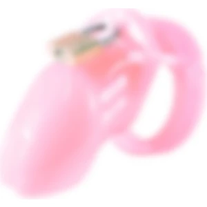 Feel Shop Plastik Penis Kilidi Pink Chastity Cock Cage Bekaret Cihazı Pembe Penis Esaret Kafesi