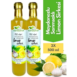 Sarımsaklı Maydonozlu Limon Sirkesi 500 ml 2'li Paket - Organik Doğal Fermente