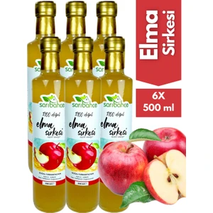 Elma Sirkesi 500 ml 6'lı Paket - Organik Doğal Fermente