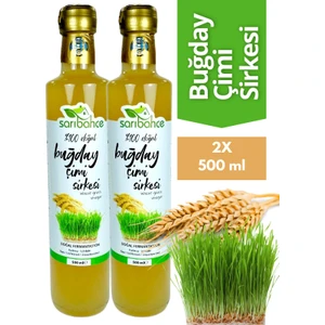 Buğday Çimi Sirkesi  Doğal Fermente 500 ml 2'li Paket - Organik Doğal Fermente