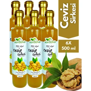 Ceviz Sirkesi 500 ml 6'lı Paket - Organik Doğal Fermente