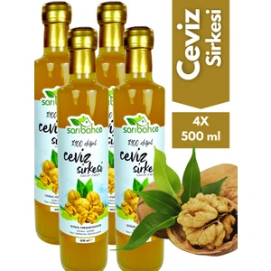 Ceviz Sirkesi 500 ml 4'lü Paket - Organik Doğal Fermente