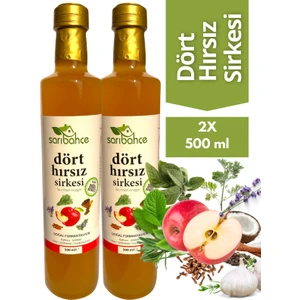 Dört Hırsız Sirkesi 500 ml 2'li Paket - Organik Doğal Fermente
