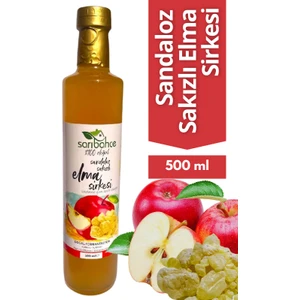 Sandaloz Sakızlı Elma Sirkesi 500 ml - Organik Doğal Fermente