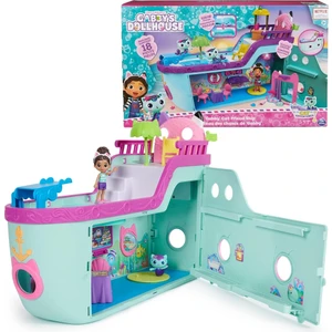 Gabby's Dolls House Cruise Gemisi ve Kedi Arkadaş Aksesuarlı Oyun Seti