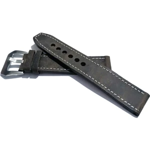 Fado&her Saate Uyumlu Hakiki Grizi Deri Saat Kordonu 20  mm  (159 )  Gri