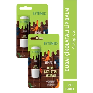 Dubai Çikolatası Aromalı Lip Balm 2'li Paket (4,75g x 2)