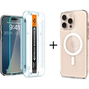 iPhone 16 Pro Max Kılıf Ultra Hybrid MagFit MagSafe özellikli + Cam Ekran Koruyucu Kolay Kurulum GLAS.tR EZ Fit Slim HD / White - ACS08141