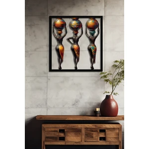 Steel Art Dec Afrika Zarafeti Çerçeveli Metal Tablo