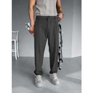 Abluka Online Baggy Fit Kumaş Pantolon Füme