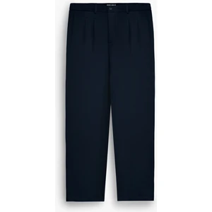 Erkek Baggy Fit Kumaş Pantolon Lacivert