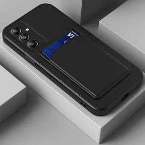 M.TK Moveteck Samsung Galaxy A16 Kılıf Kamera Korumalı Kartlıklı Cüzdanlı Yumuşak Silikon Kapak Kartvizit Bölmeli
