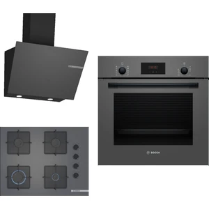 Ankastre Gri 3 Lü Set 306 (HBF512BH1T-POP7C9P30O-DWK66PJ70T)