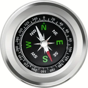 Pusula Krom Kapaksız Compass 5.5 cm