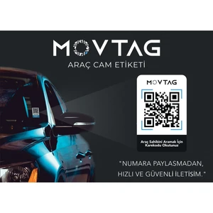 Araç Cam Etiketi Karekod - Numaranız Gizli Kalsın