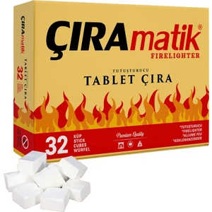 32'li Beyaz Tablet Çıra-Mangal ve Şömine Tutuşturucusu